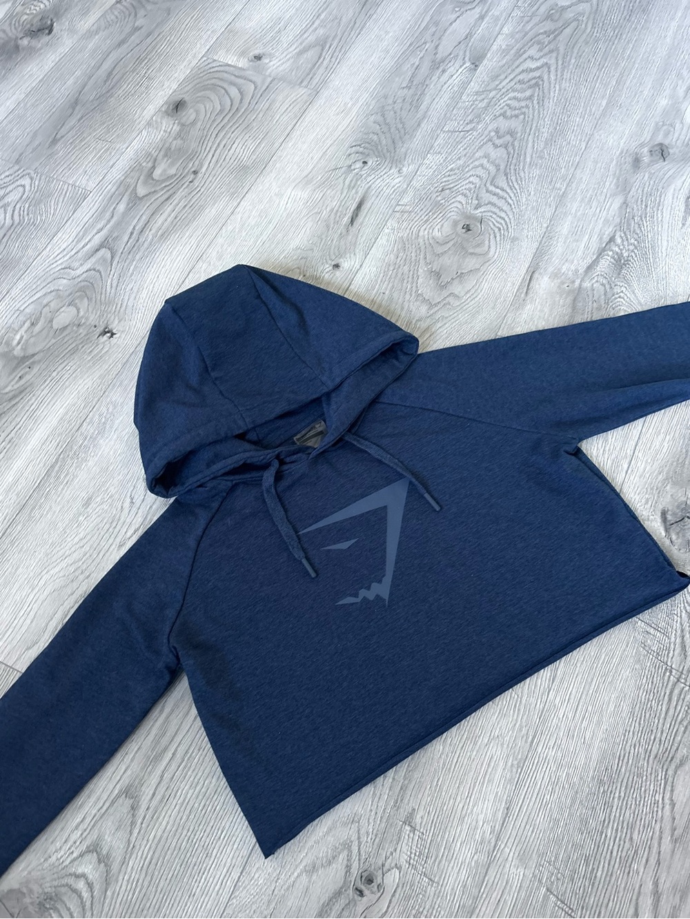 Gymshark Navy Pullover Cropped Hoodie - Women’s size Small